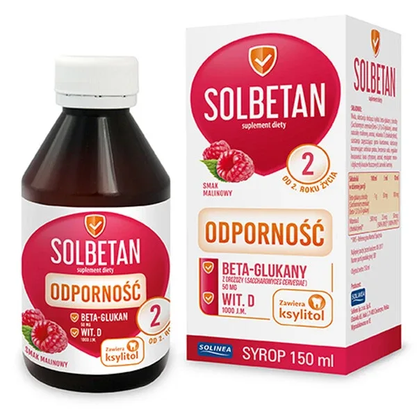 Solbetan Immunity, sirop, pentru copii de la 2 ani, aromă de zmeură, 150 ml Solinea — preț și oferte