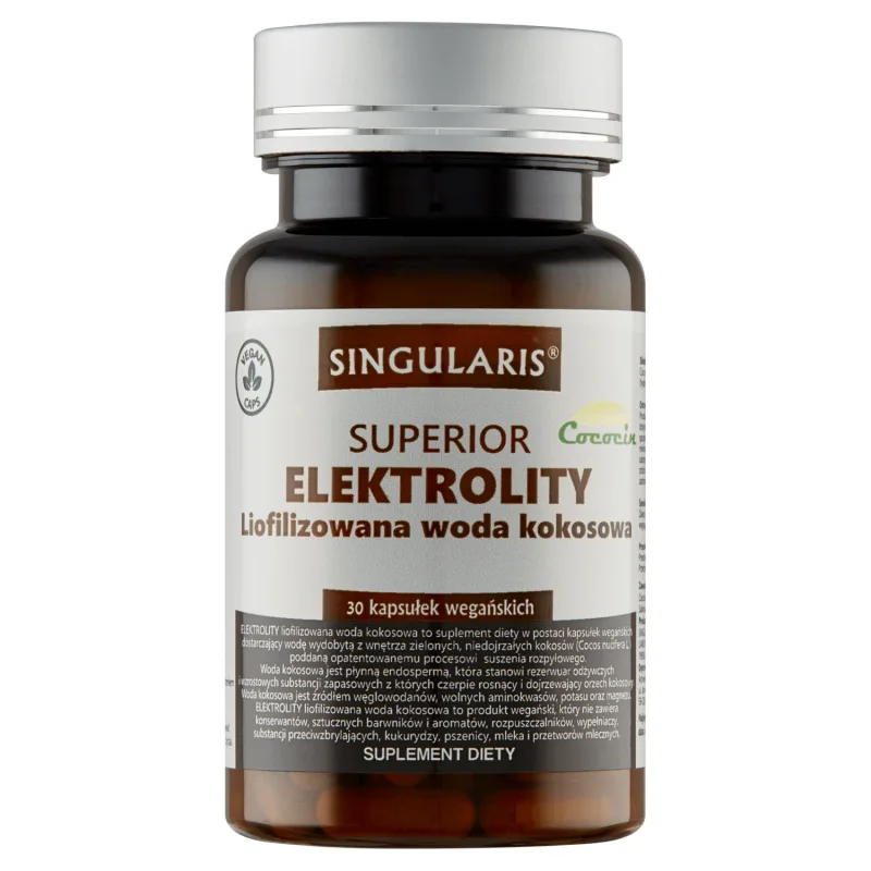Singularis Superior, Electrolytes, apă de cocos liofilizată, 30 capsule vegane — preț și oferte