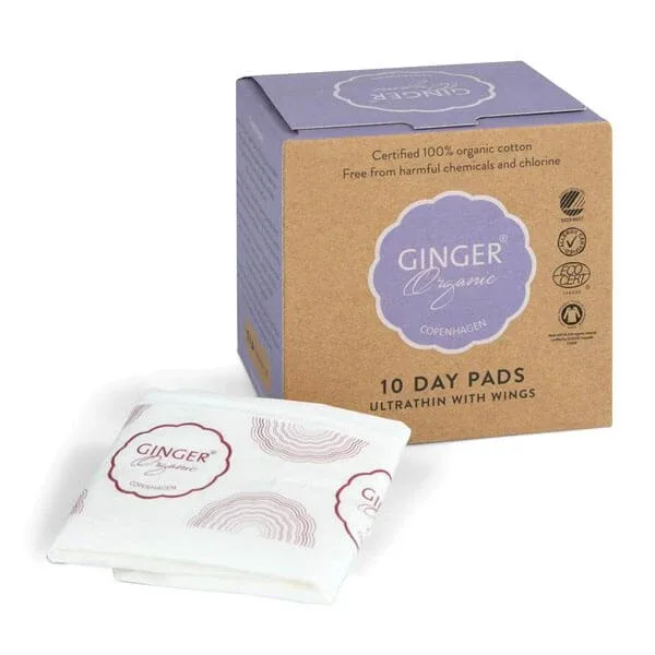 Ginger Organic, prosoape de zi cu aripi, 10 buc. — preț și oferte