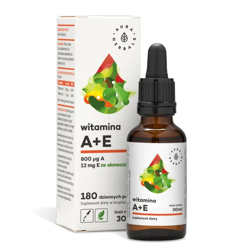 Aura Herbals Vitamina A + E picături, 30 ml — preț și oferte