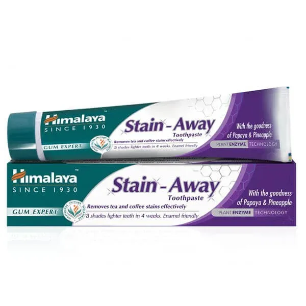 Himalaya Stain-Away, pastă de dinți pe bază de plante împotriva petelor, 75 ml — preț și oferte