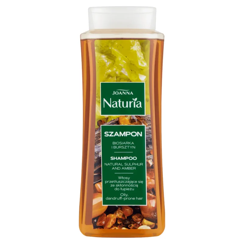 Joanna Naturia, șampon pentru păr cu biosulfur și chihlimbar, 500 ml — preț și oferte