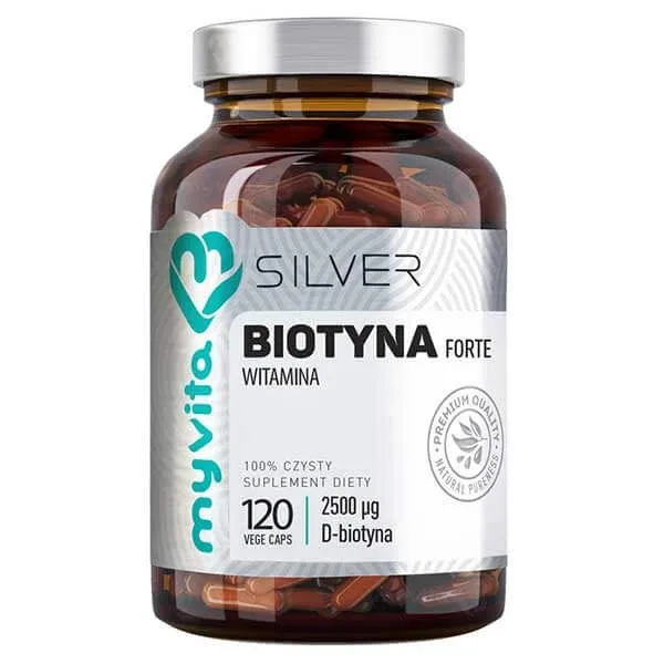 MyVita Silver, Biotin forte 2500 mcg, 120 capsule — preț și oferte