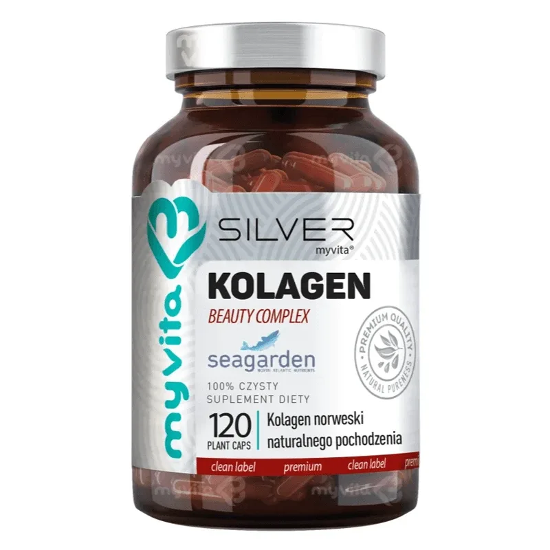 MyVita Silver Collagen Beauty Complex, colagen natural norvegian, 120 capsule — preț și oferte