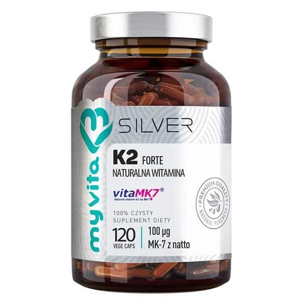 MyVita Silver Vitamin K2 100 µg FORTE, natural, 120 capsule — preț și oferte