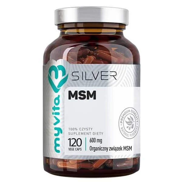 MyVita Silver, MSM (Metilsulfonilmetan) 600 mg, 120 capsule — preț și oferte