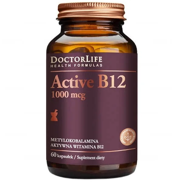 Doctor Life Active B12, vitamina B12 1000 µg, 60 capsule — preț și oferte
