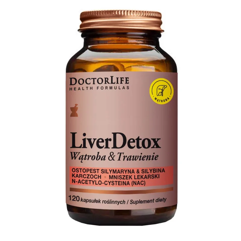 Doctor Life Liver Detox Ficat și digestie, 120 capsule vegetariene — preț și oferte
