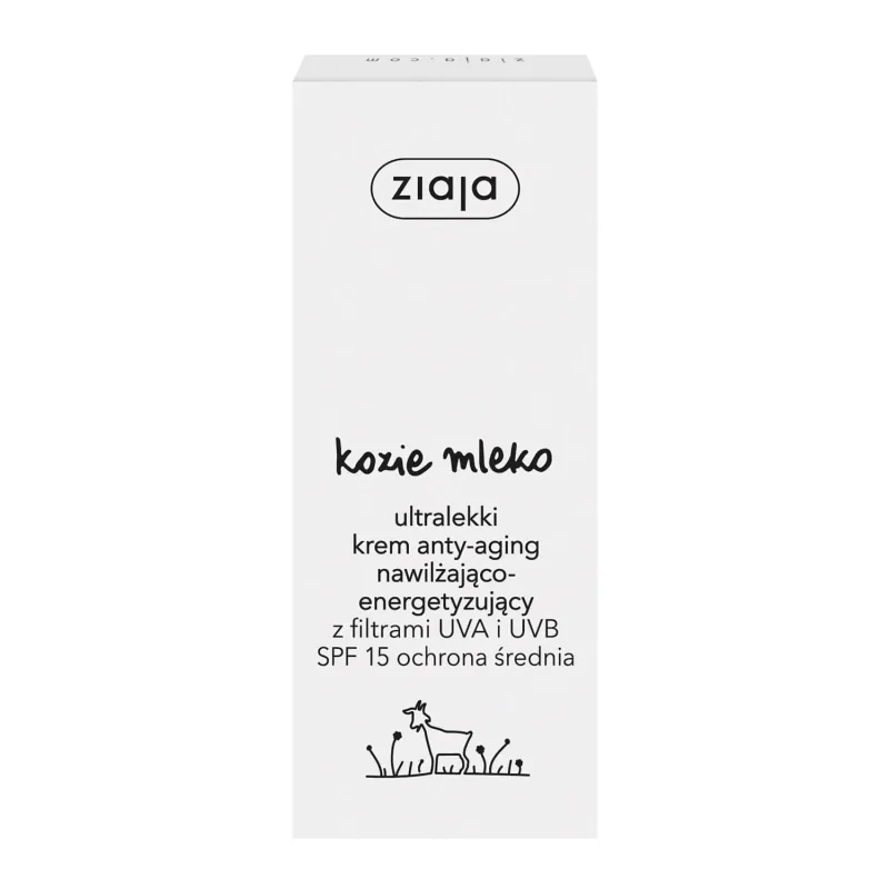 Ziaja Lapte de capră, Cremă anti-îmbătrânire, hidratantă și energizantă ultraușoară, SPF 15, 50 ml — preț și oferte