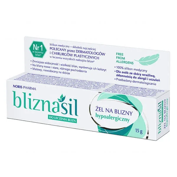 Bliznasil, gel pentru cicatrici, hipoalergenic, 15 g — preț și oferte