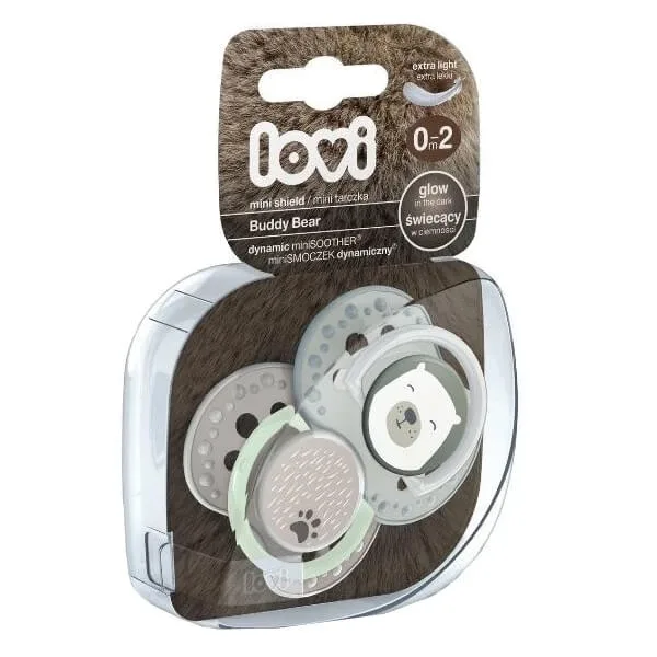 Lovi, suzeta dinamică Buddy Bear, de la 0-2 luni, 2 bucăți — preț și oferte