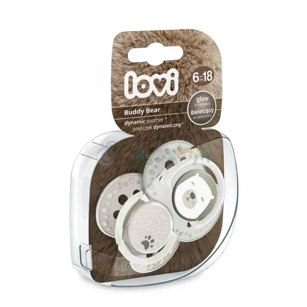 Ursulețul Lovi Buddy Bear, manechin, dinamic, strălucitor în întuneric, 6-18 luni, 2 bucăți — preț și oferte