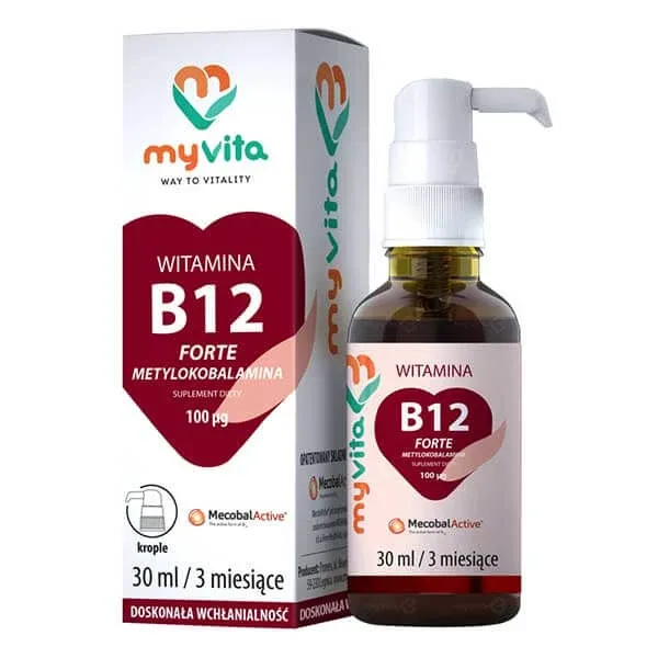 MyVita Vitamin B12 Forte, picături, 30 ml — preț și oferte