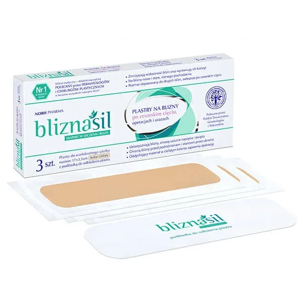 Bliznasil, plasturi pentru cicatrici după operații cezariene, operații și leziuni, 3 bucăți — preț și oferte