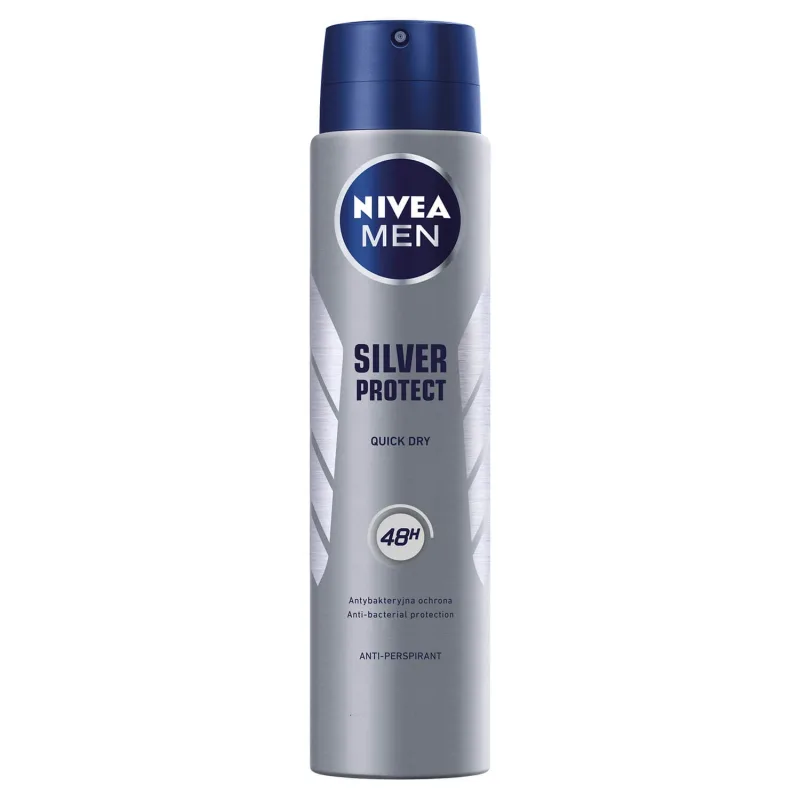 Nivea Men Silver Protect, spray antiperspirant pentru bărbați, 250 ml — preț și oferte