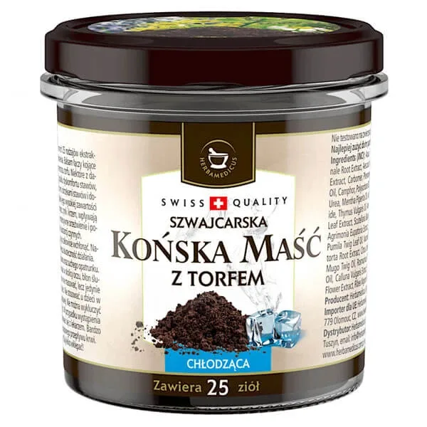 Herbamedicus, Unguent elvețian pentru cai cu turbă, răcoritor, 225 ml — preț și oferte
