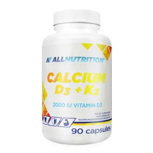 Allnutrition Calcium D3 + K2, calciu + vitamina D 2000 UI + vitamina K, 90 capsule