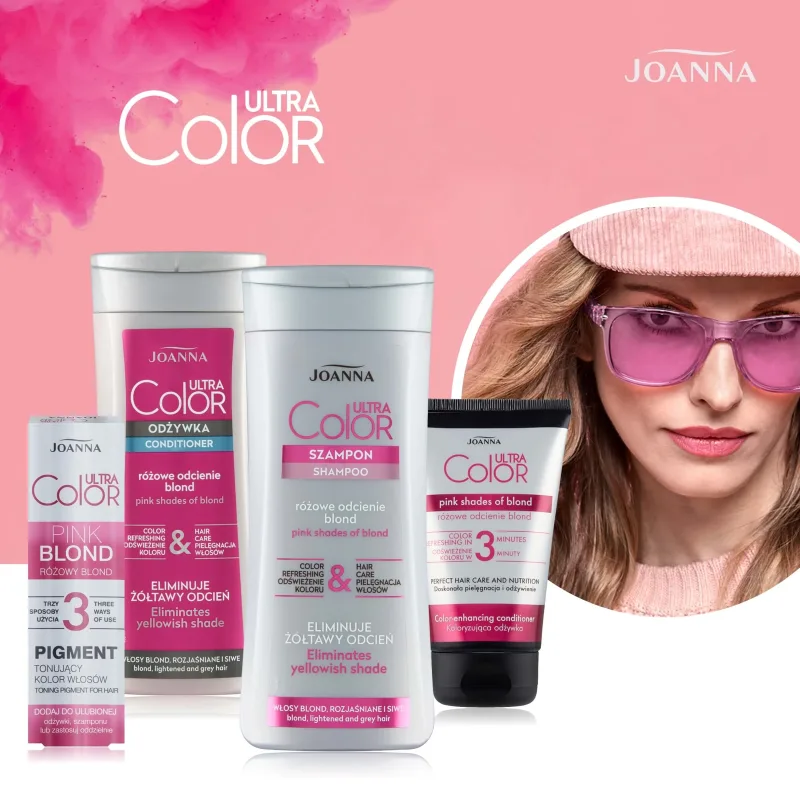 Joanna Ultra Color System, șampon, păr blond, decolorat și cărunt,200 ml — preț și oferte