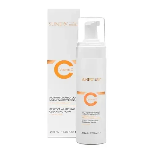 SunewMed+ Vitamin C, spumă activă pentru spălarea feței și a ochilor, 200 ml — preț și oferte