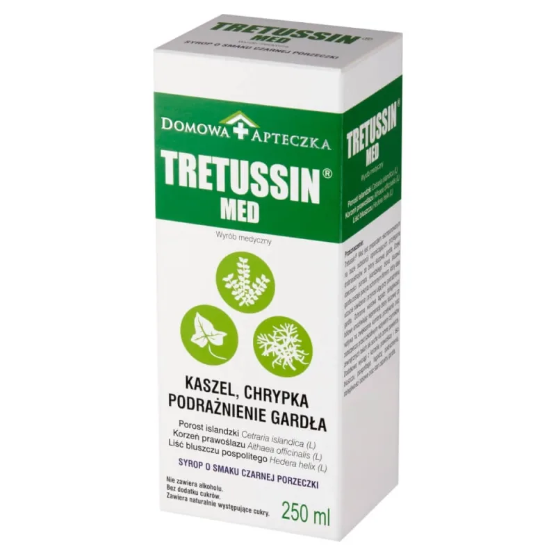 Tretussin Med, sirop, aromă de coacăze negre, 250 ml — preț și oferte