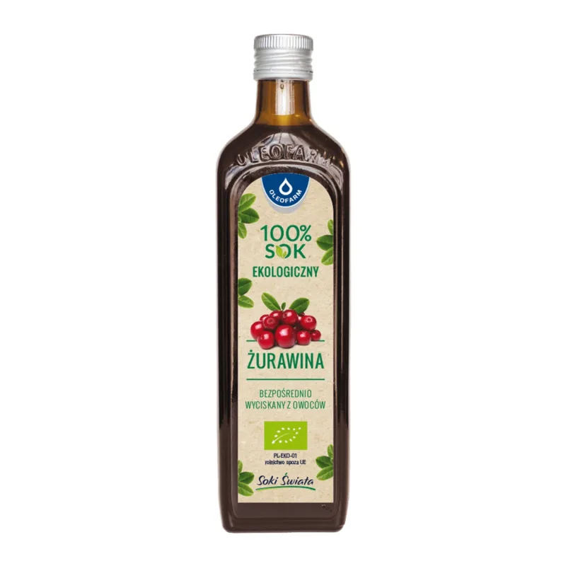 Oleaofarm Cranberry, 100% suc de fructe, 490 ml Oleofarm — preț și oferte