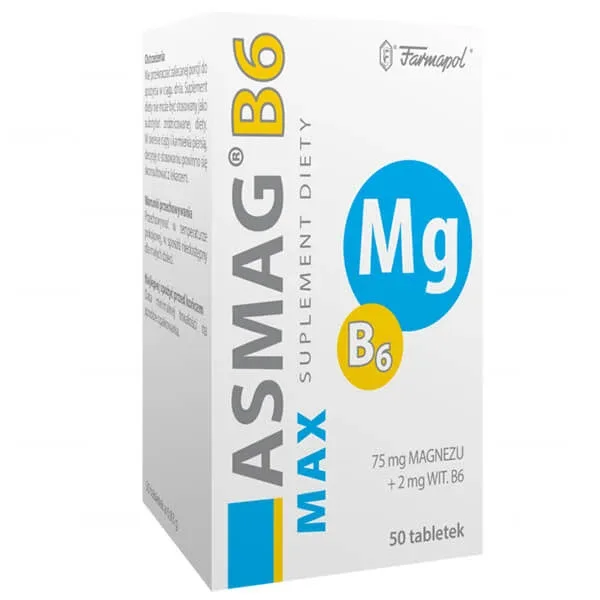 Asmag B6 Max, 50 comprimate Farmapol — preț și oferte