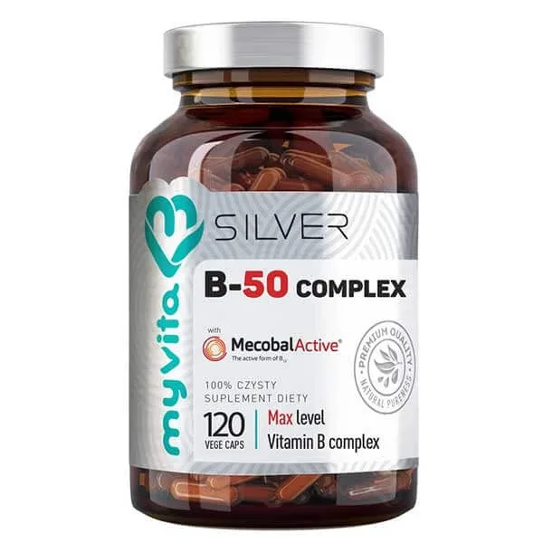 MyVita Silver B-50 complex, 120 capsule vegetale — preț și oferte