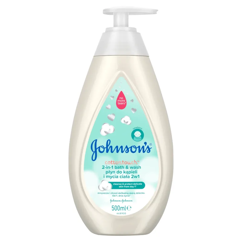 Johnson's Baby Cotton Touch, 2 în 1 pentru baie și spălare de corp din prima zi, 500 ml — preț și oferte