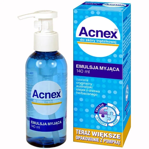 Acnex, Emulsie de curățare, pentru ten cu tendință acneică, 140 ml Farmina — preț și oferte
