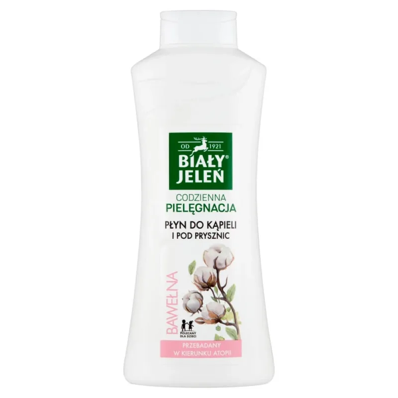 White Deer, lichid pentru baie și duș, cu bumbac, 750 ml Biały Jeleń — preț și oferte