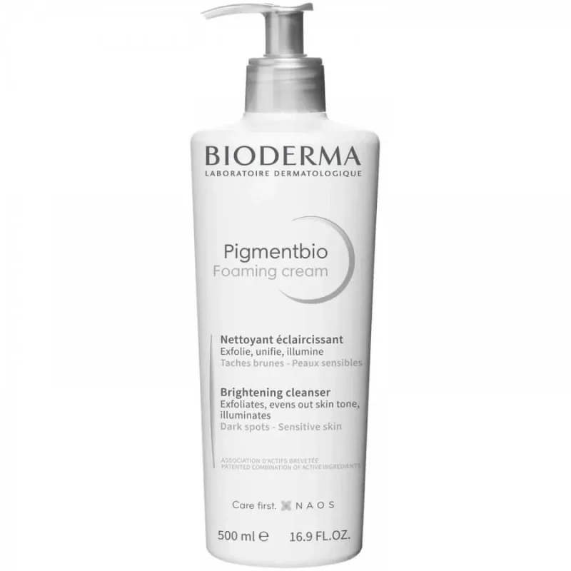 Spumǎ de curățare Bioderma Pigmentbio Foaming Cream, fǎrǎ săpun, 500 ml, Naos — preț și oferte