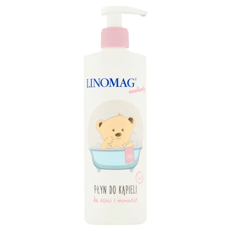 Linomag Emolients, Loțiune de baie pentru bebeluși și copii de la 7 luni, 400 ml — preț și oferte