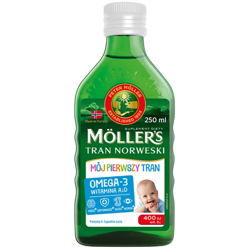 Ulei de peşte My First Omega-3, peste 4 sǎptǎmâni, 250 ml, Möller's — preț și oferte