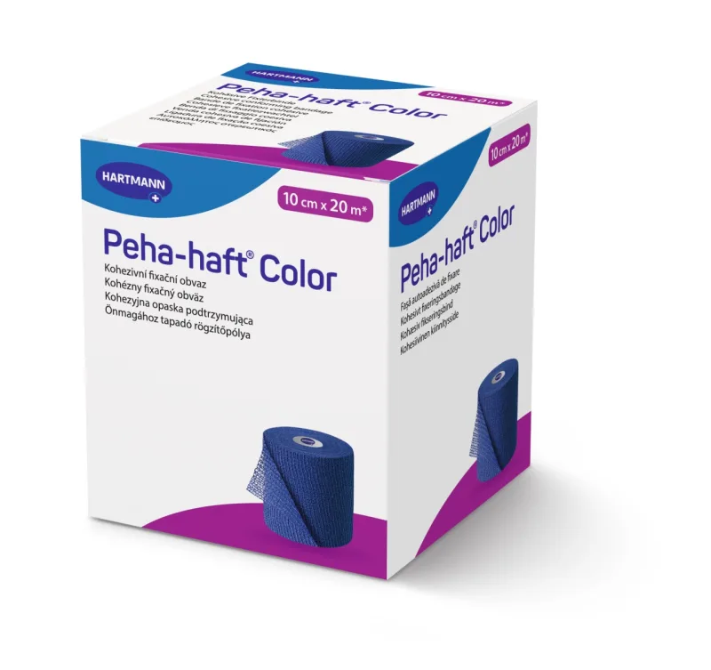 HARTMANN Peha-Haft Color Albastru 10 cm x 20 m – Fasa elastica autoadeziva — preț și oferte