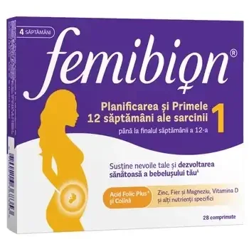 Femibion 1 Sarcina timpurie, 28 comprimate — preț și oferte