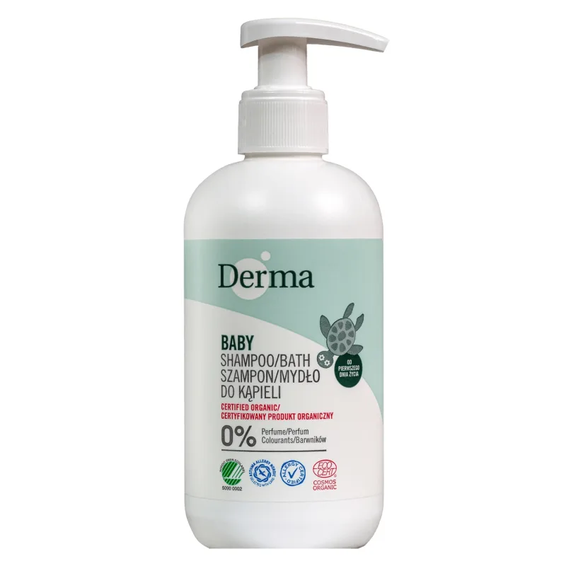 Derma Eco Baby, șampon, săpun de baie pentru bebeluși din prima zi, 250 ml — preț și oferte