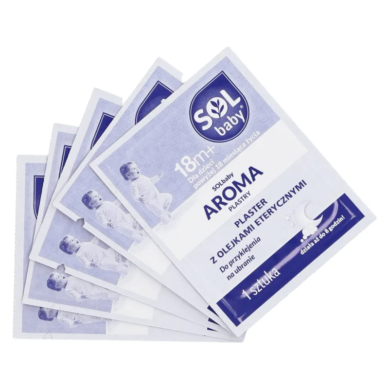 Solbaby Aroma, plasturi cu ulei esențial, pentru bebeluși peste 18 luni, 5 bucăți Lek Pharmaceuticals — preț și oferte