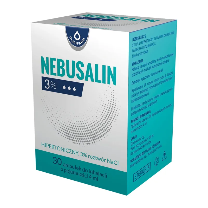 Nebusalin 3%, fiole, 30 x 4 ml Oleofarm — preț și oferte