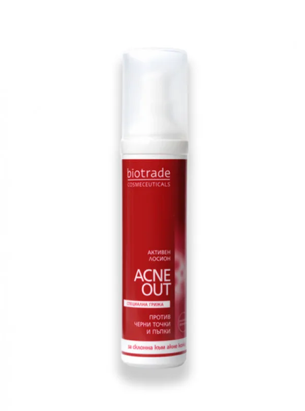 Lotiune activa pentru ten acneic Acne Out, 60 ml, Biotrade — preț și oferte