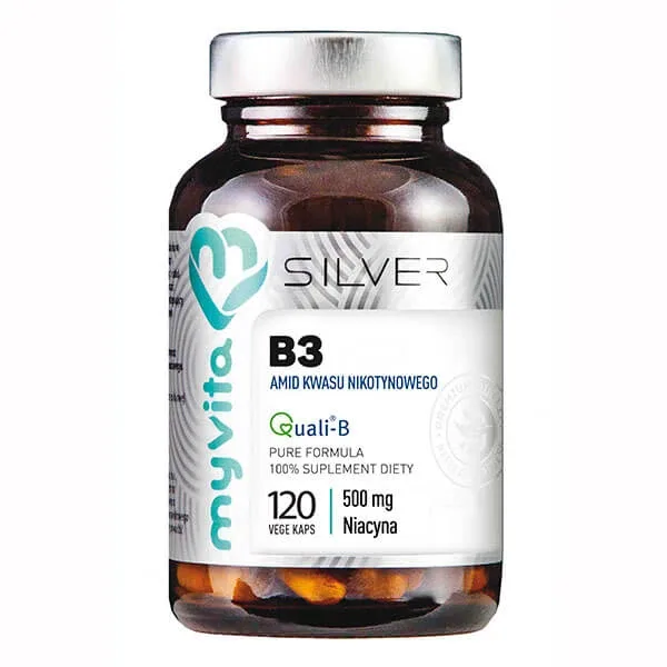 MyVita Silver, Vitamina B3, amidă de acid nicotinic, 120 capsule — preț și oferte