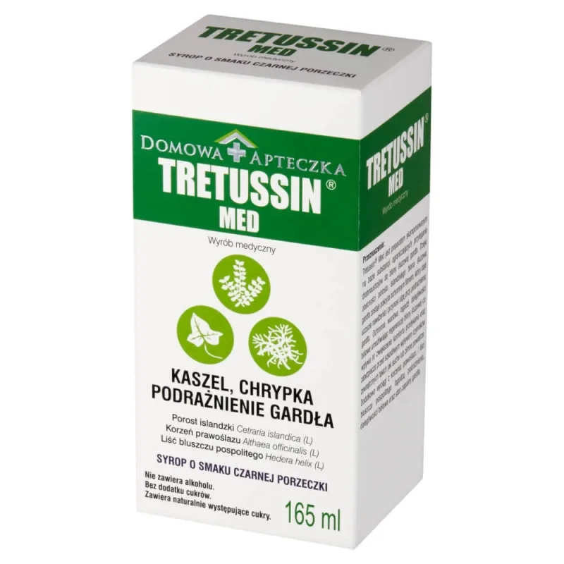 Tretussin Med, sirop, aromă de coacăze negre, 165 ml Domowa Apteczka — preț și oferte
