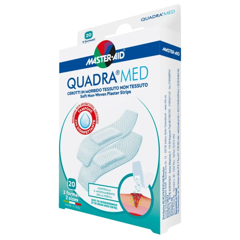 MASTER-AID Plasturi piele sensibila Quadra Med 2 marimi x20buc Origomedical — preț și oferte