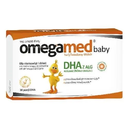 Omegamed Baby DHA, de la naștere, 30 de capsule cu răsucire — preț și oferte