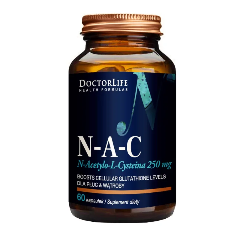Doctor Life N-A-C, N-acetilcisteină 250 mg, 60 capsule — preț și oferte