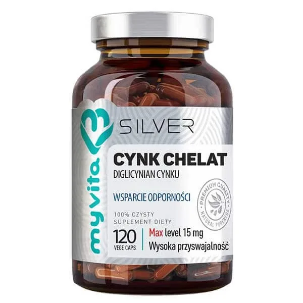 MyVita Silver, Chelat de zinc, 120 capsule — preț și oferte