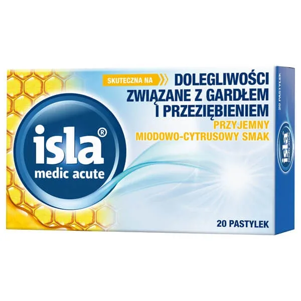 Isla Medic Acute, cu aromă de miere și citrice, 20 de pastiluțe Engelhard Arzneimittel — preț și oferte