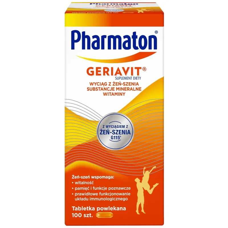 Pharmaton Geriavit, 100 comprimate filmate PERRIGO — preț și oferte