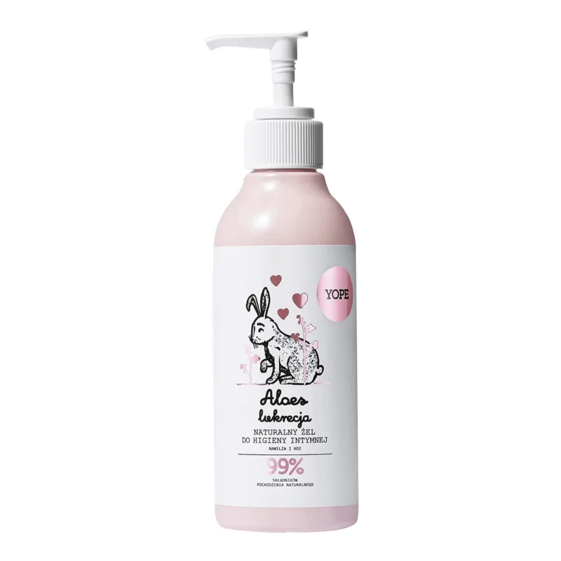 Yope Aloe & Licorice, gel natural de igienă intimă, 300 ml — preț și oferte