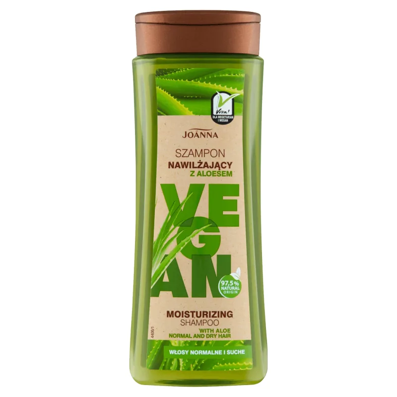 Joanna Vegan, șampon hidratant cu aloe vera, păr normal și uscat, 300 ml — preț și oferte