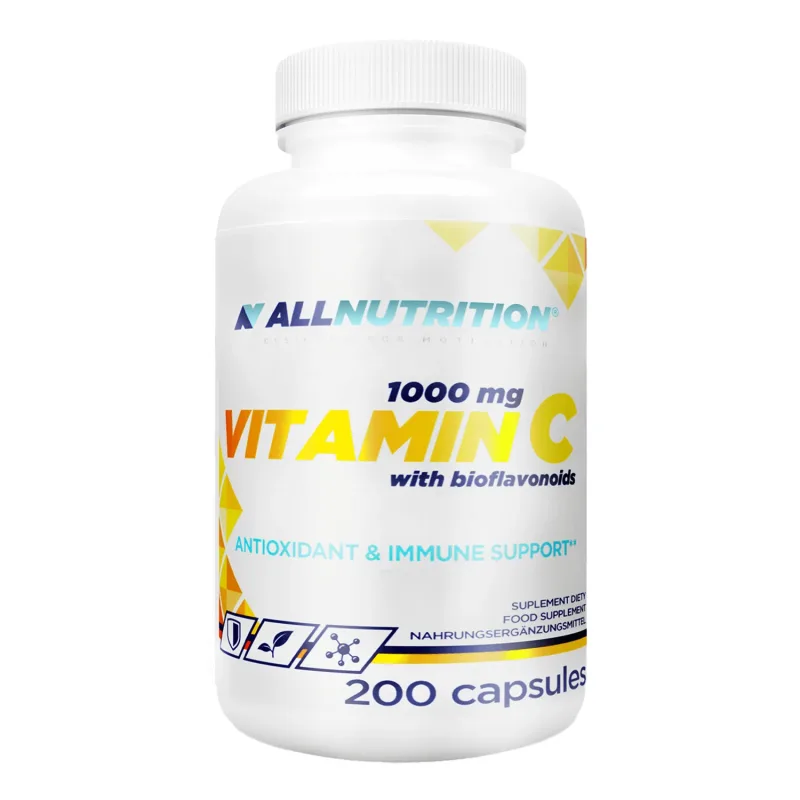 Allnutrition Vitamina C 1000 mg, vitamina C + bioflavonoide, 200 capsule — preț și oferte